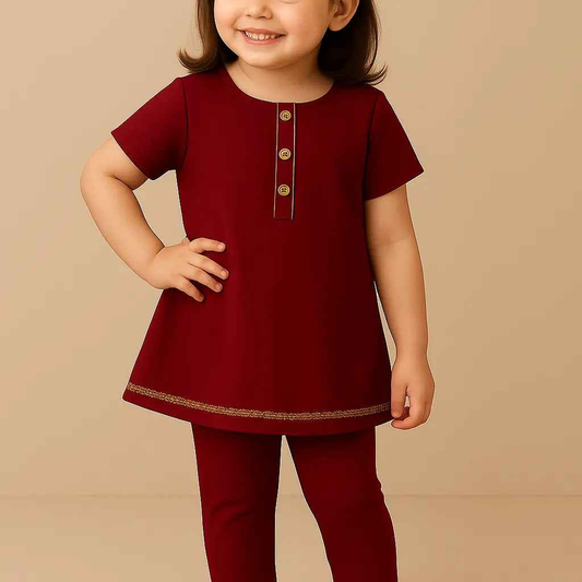 Kids Kurti with Pajama | Stylish Party Wear Dress for Girls in Pakistan