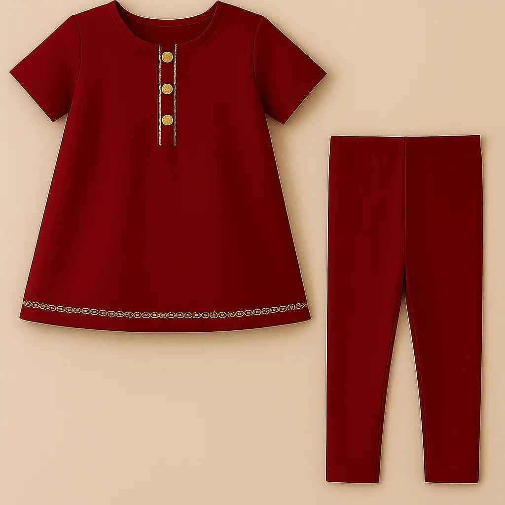 Kids Kurti with Pajama | Stylish Party Wear Dress for Girls in Pakistan