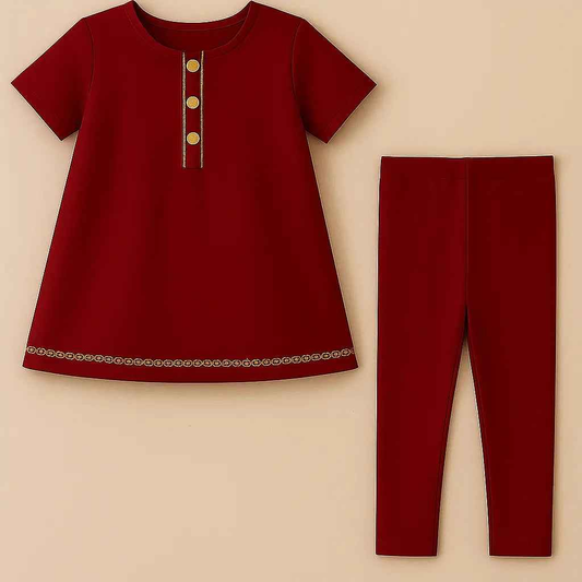Kids Kurti with Pajama | Stylish Party Wear Dress for Girls in Pakistan